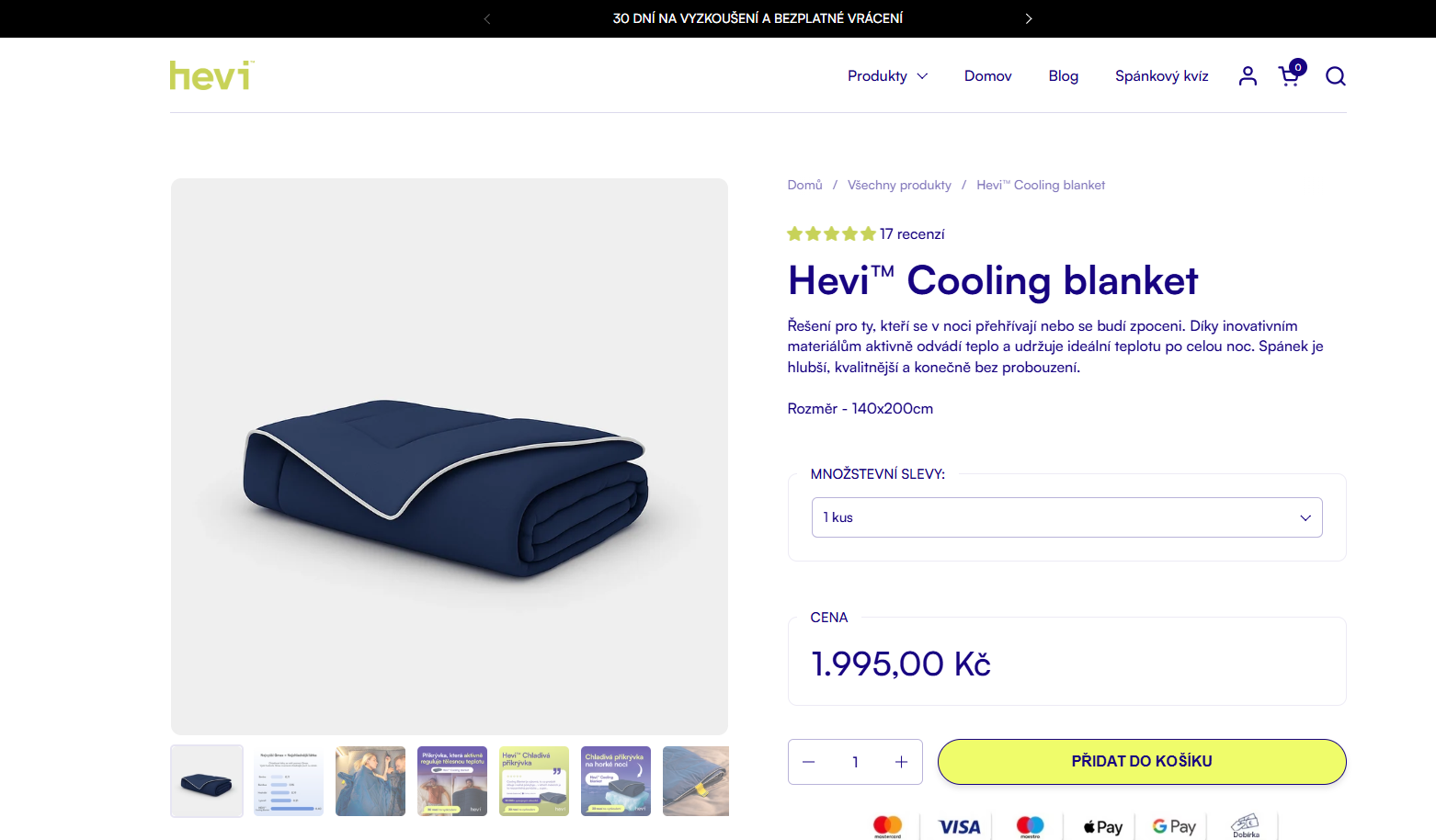 Hevi Cooling blanket recenze a zkušenosti logo