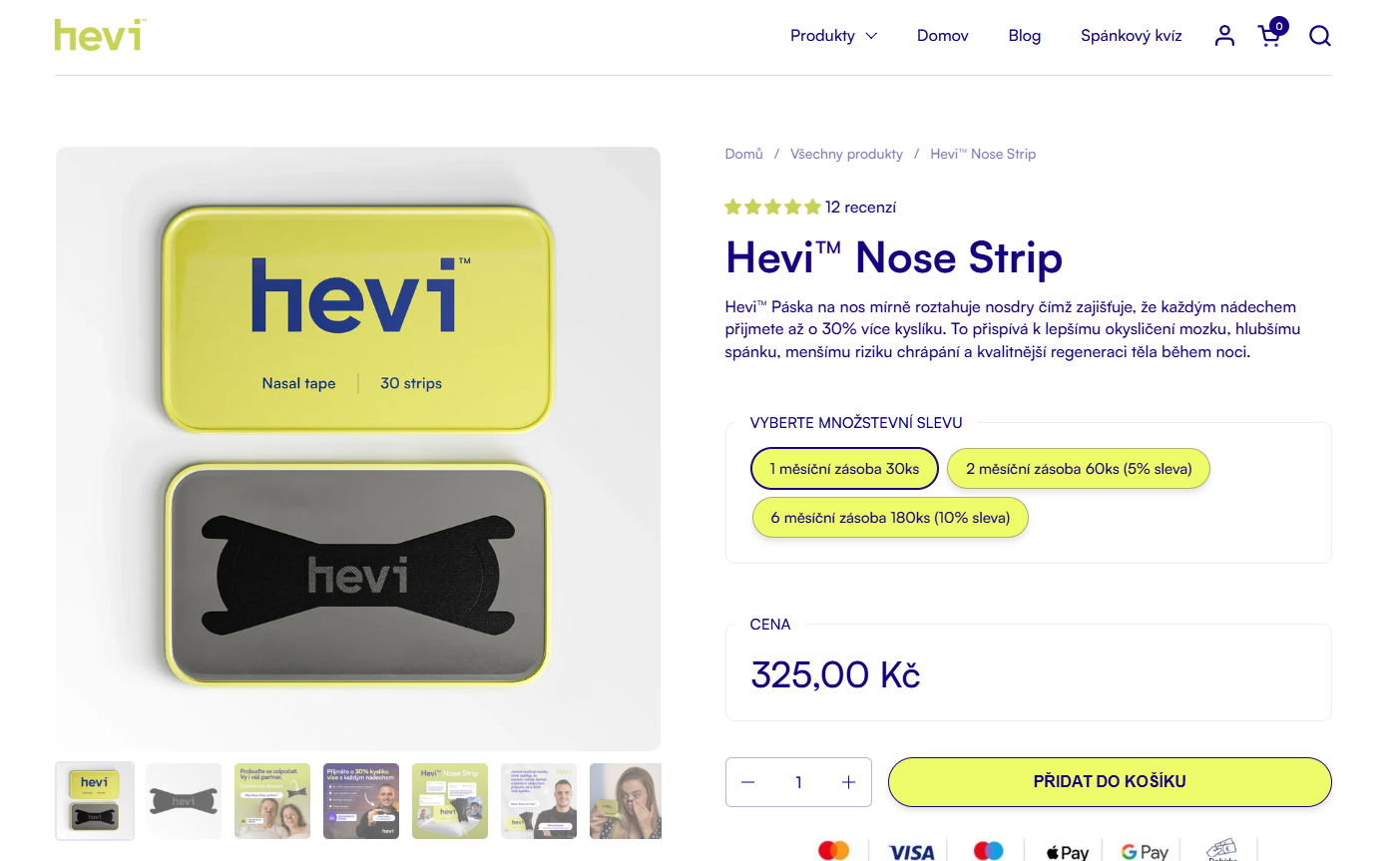 Hevi Nose Strip moje recenze a zkušenosti logo