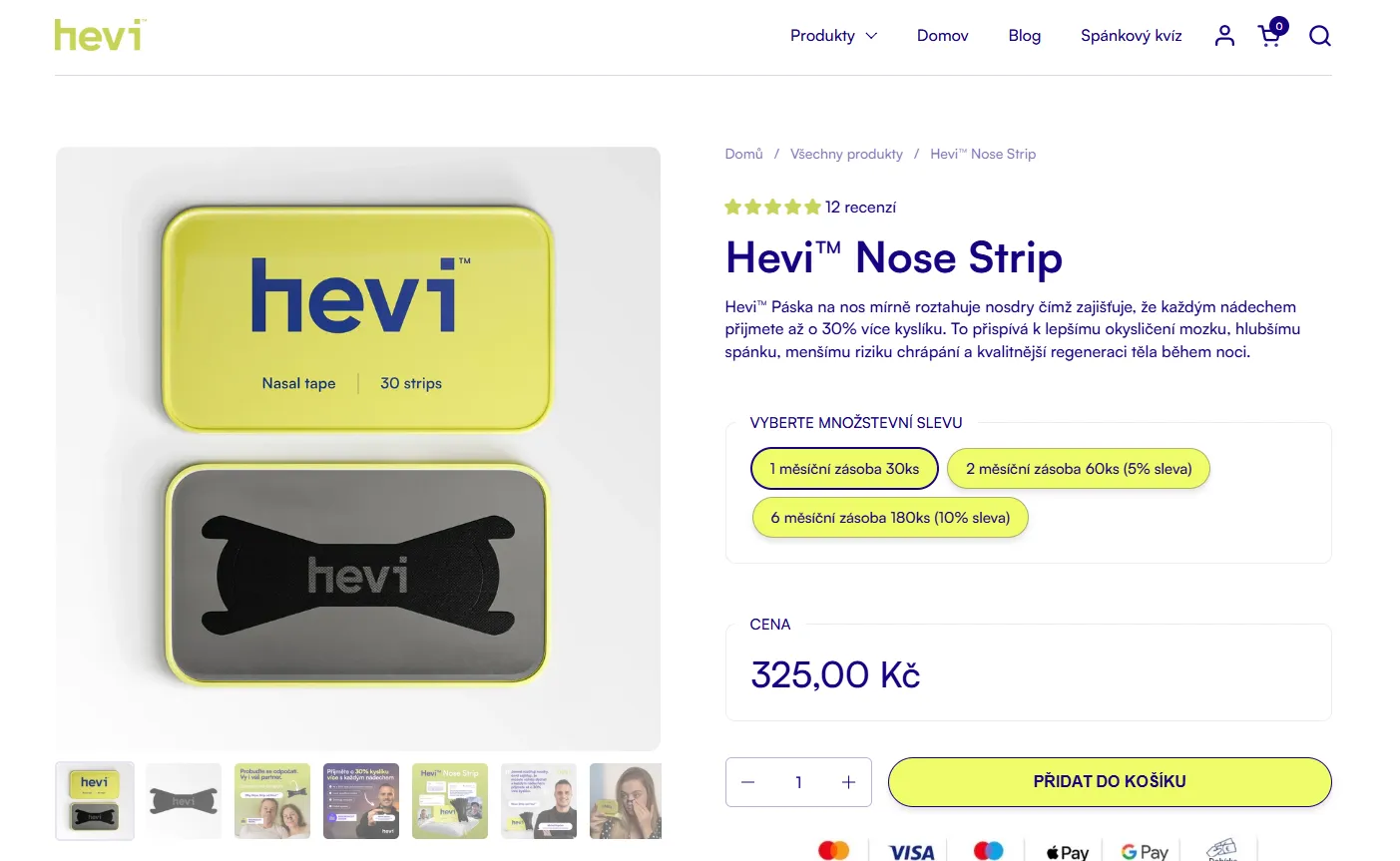 Hevi Nose Strip moje recenze a zkušenosti