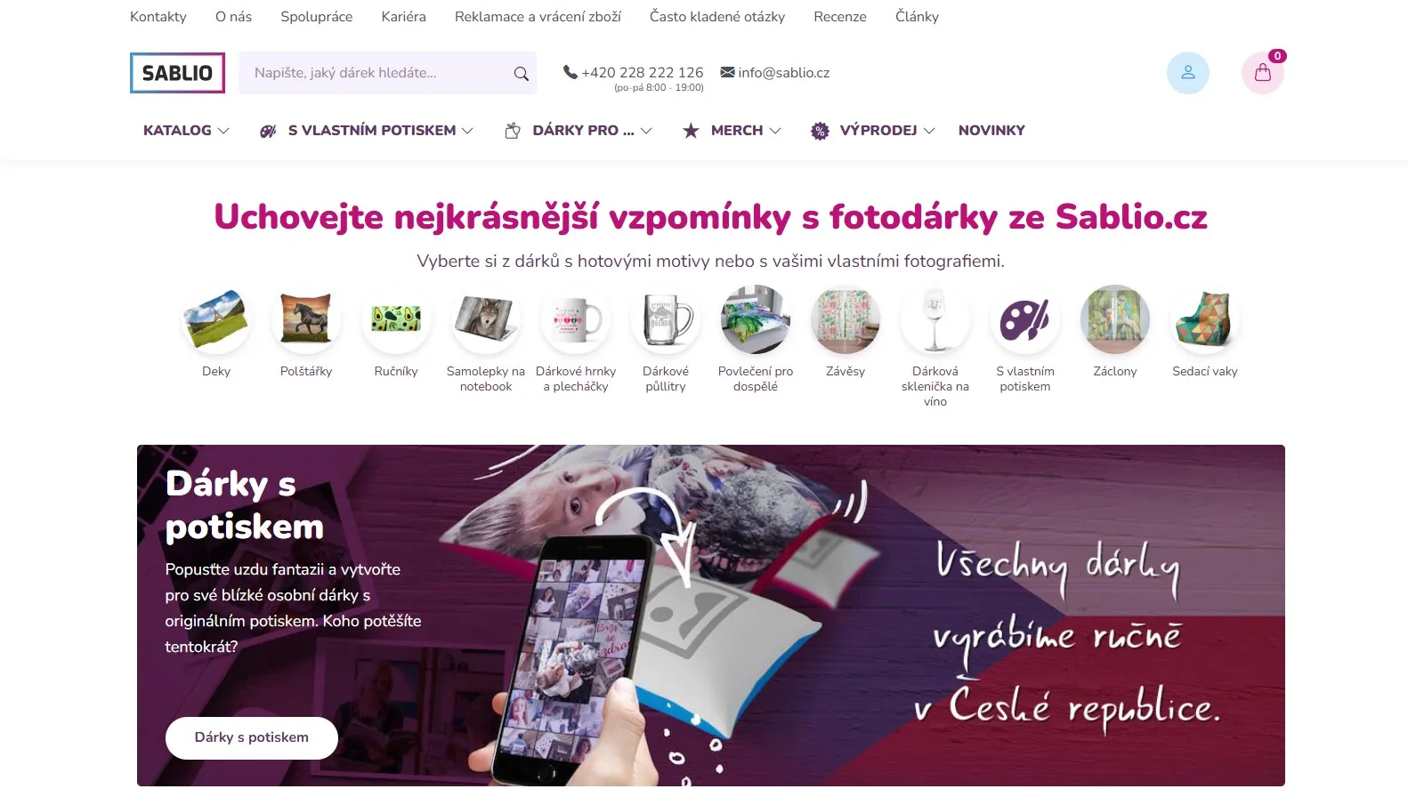 Nejlepší obchod s dárky? Sablio recenze