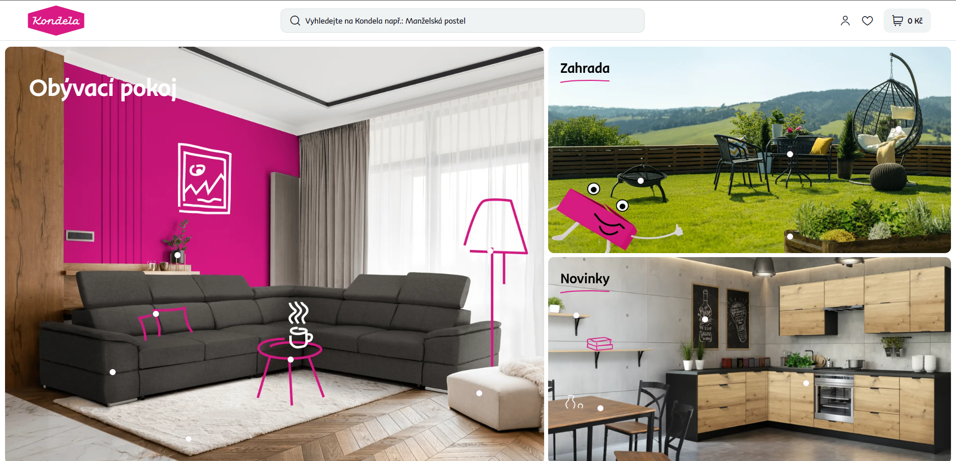 Recenze nábytku z e-shopu Kondela logo