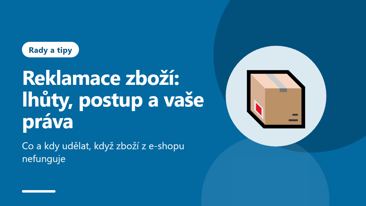 Reklamace zboží: lhůty, postup a vaše práva v e-shopu logo